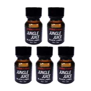 buy Jungle Juice Black Label poppers online x5 Jungle Juice Black Label 10ml Jungle Juice Black Label – one of our best selling poppers! Powerful, long-lasting and perfect for stocking up.
