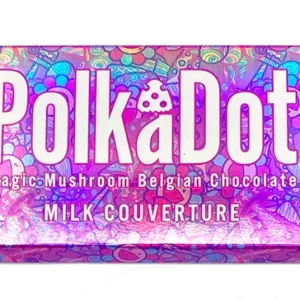 Polkadot Magic Mushroom Belgian Chocolate Bar